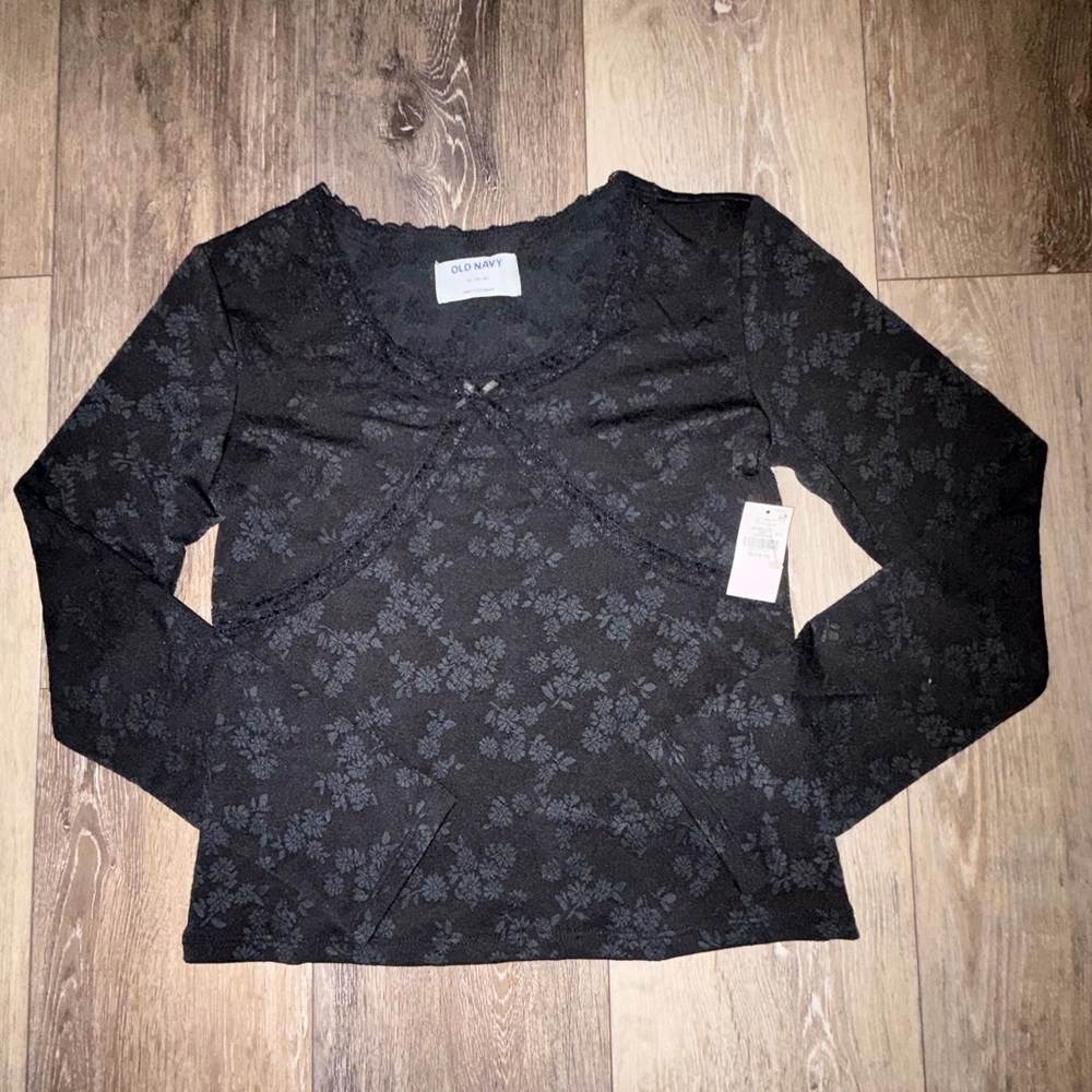 Old Navy Floral Long Sleeve Top NWT 14/16